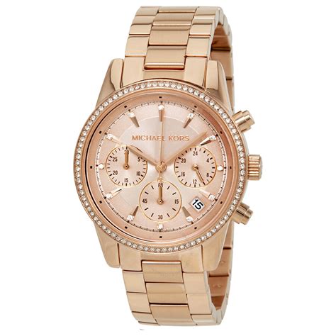 michael kors ritz rose gold|rose gold mk watch cheap.